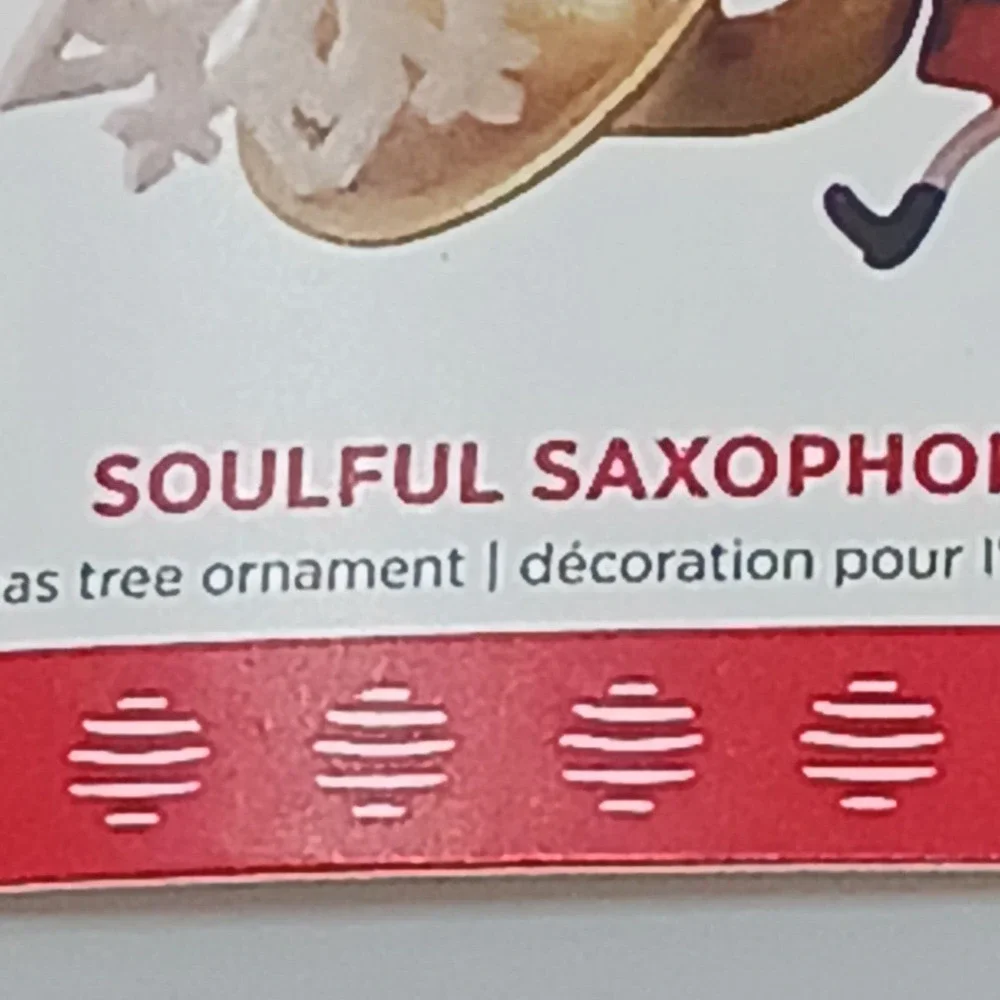 Hallmark Keepsake Christmas Ornament 2017 Soulful Saxophone‎ Musician Music